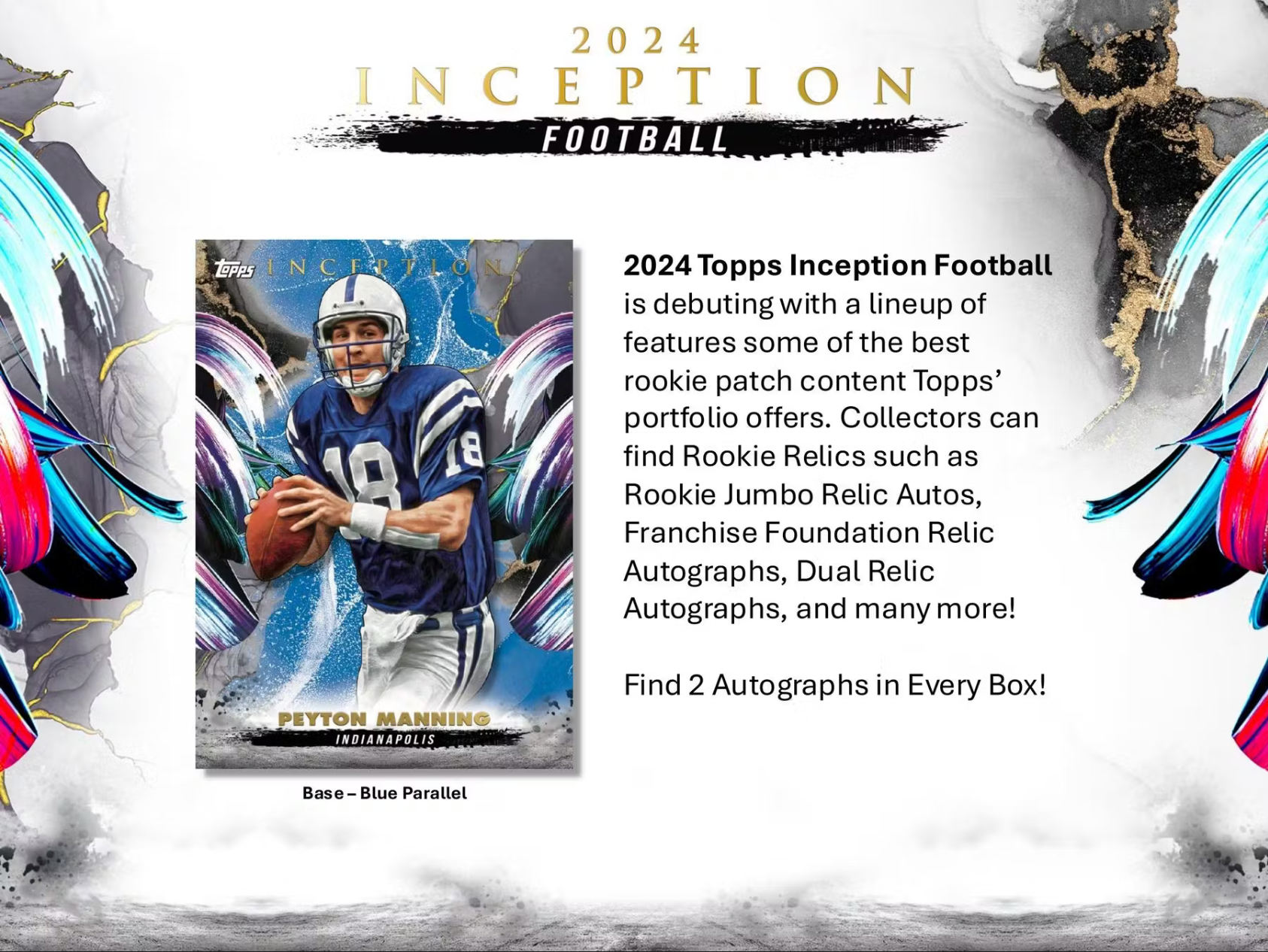 RANDOM DIVISIONS - 2024 Topps Inception Football Hobby Box (HALF CASE / 4 BOX) Mixer Break #IN3 - RANDOM DIVISIONS