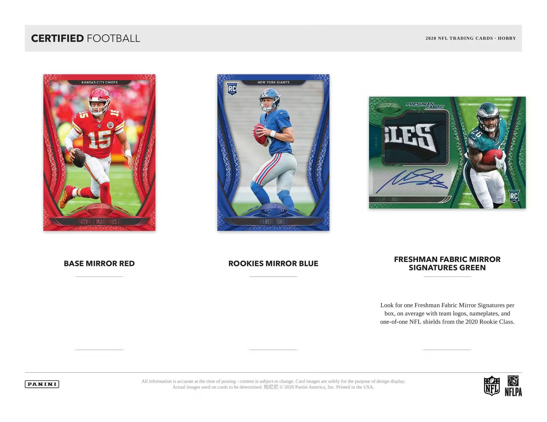 RANDOM DIVISIONS - 2020 Panini Certified Football Hobby Box(1 BOX) Group Break #CFI1 - RANDOM DIVISIONS