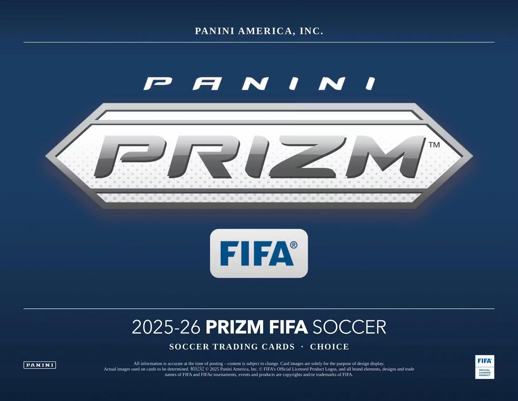 2025/26 Panini Prizm FIFA Soccer Choice Box