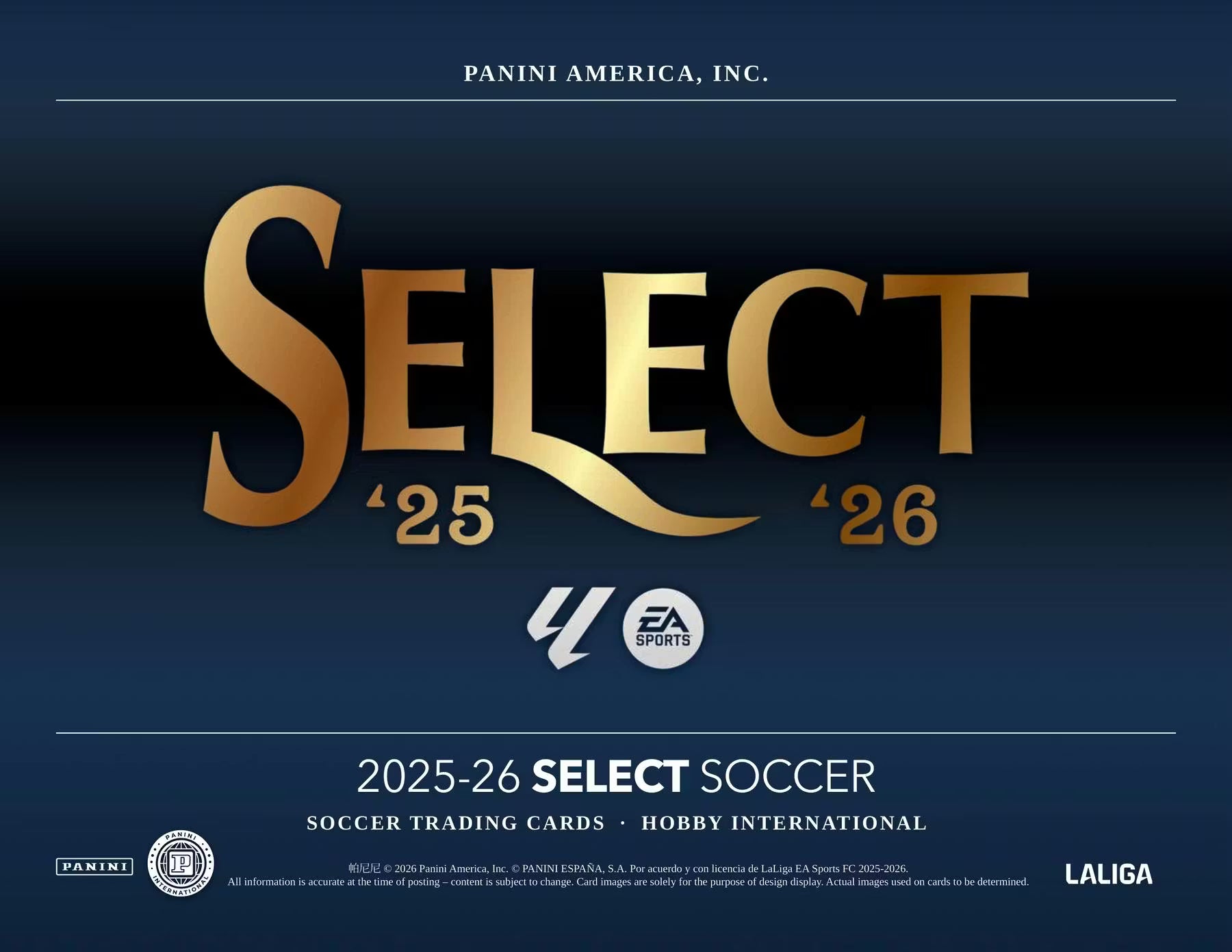 2025/26 Panini Select La Liga Soccer Hobby International Box