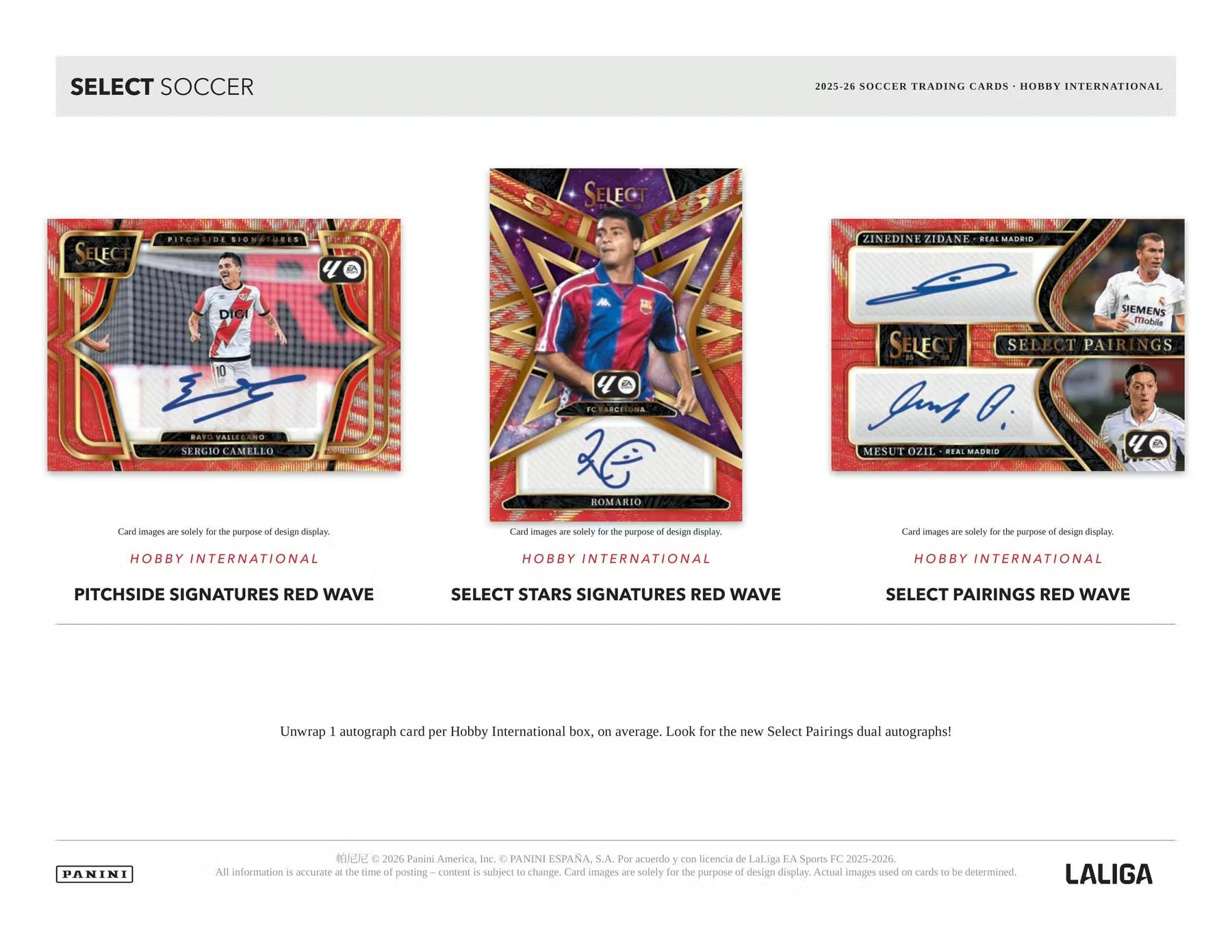 2025/26 Panini Select La Liga Soccer Hobby International Box