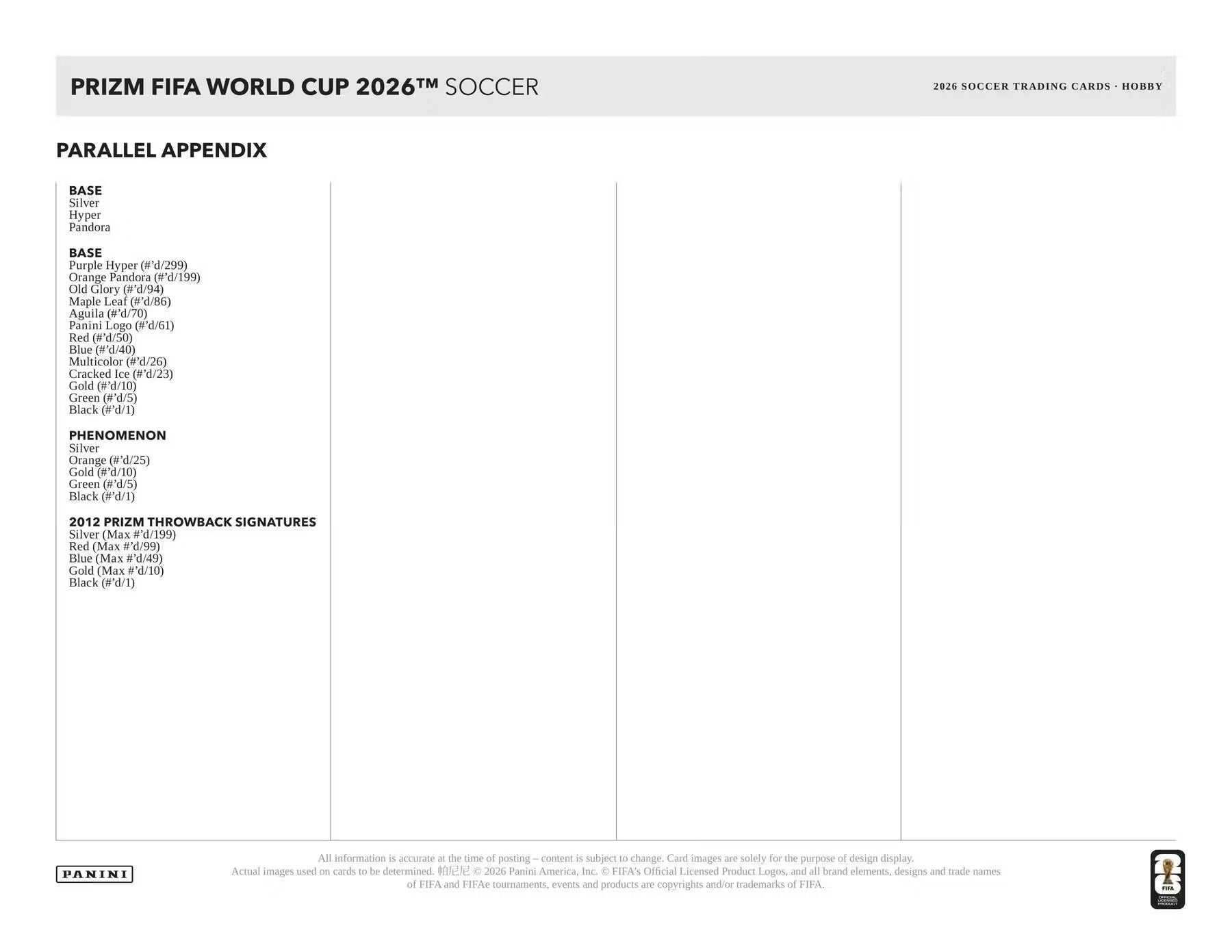 RANDOM TIERS - 2026 Panini Prizm FIFA World Cup Soccer Hobby Box (1 BOX) Group Break #WC1 - RANDOM TIERS