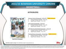 Load image into Gallery viewer, 2022/23 Bowman University Chrome Basketball Hobby Box - PERSONAL BREAK
