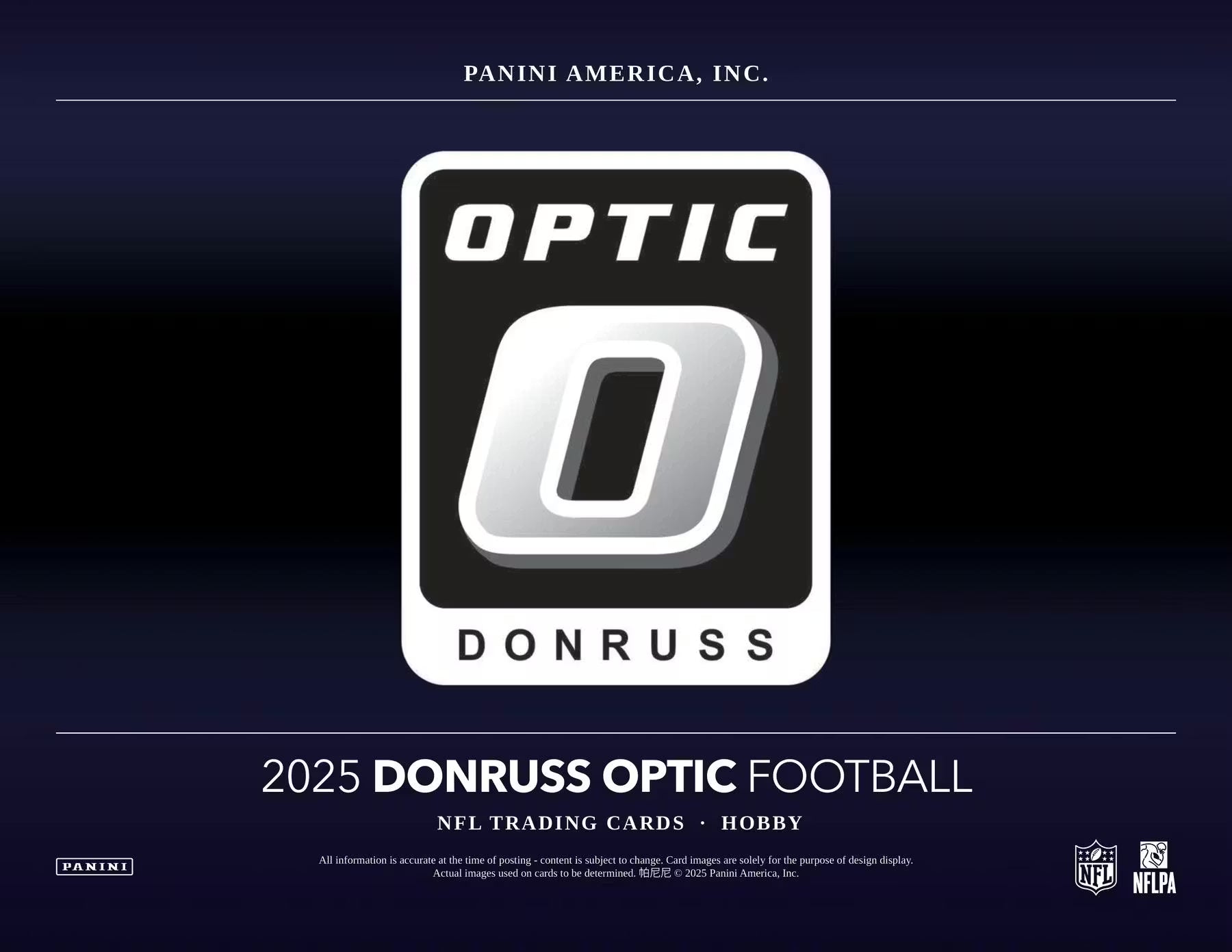 RANDOM DIVISIONS - 2025 Panini Donruss Optic Football Hobby Box (1 BOX) Group Break #DO4 - RANDOM DIVISIONS