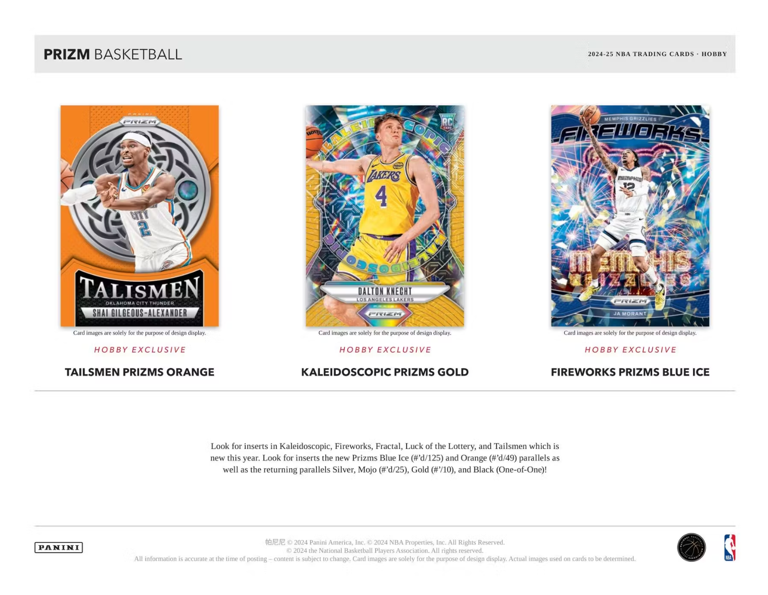2024-25 Panini Prizm Basketball Hobby Box